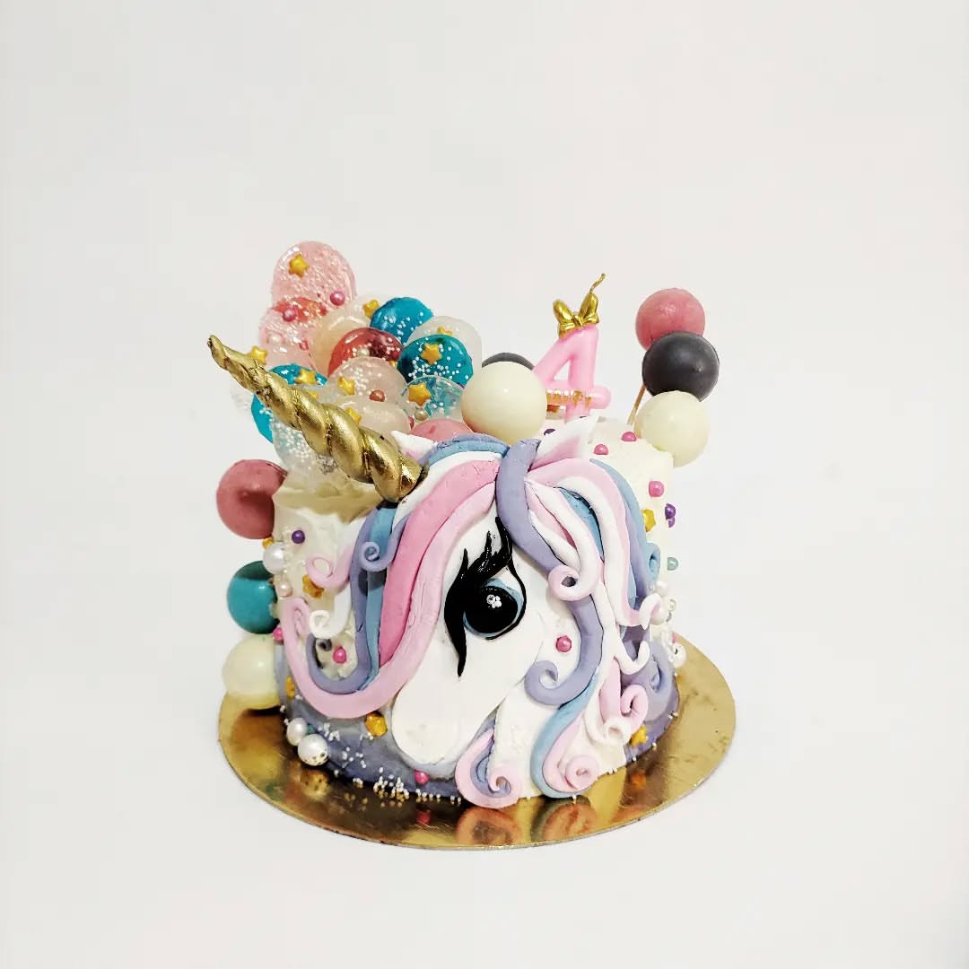 Classic White Wedding Cake - Front View